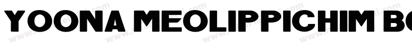 YoonA Meolippichim Bold字体转换